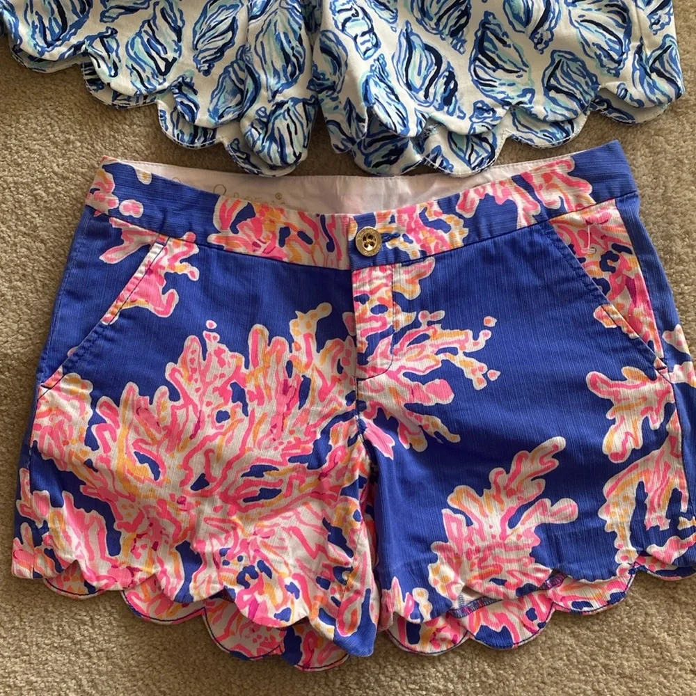 2 pair bundle lolly Pulitzer buttercup shorts - Picture 2 of 10